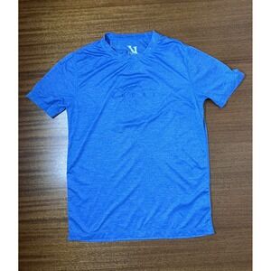 Vuori V158 Blue‎ Heather Tonal Mountain Graphic Performance Tee Men's Small Top